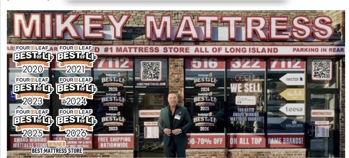 Mikey Mattress West Hempstead storefront — Family-Owned since 2013, Best of Long Island Winner