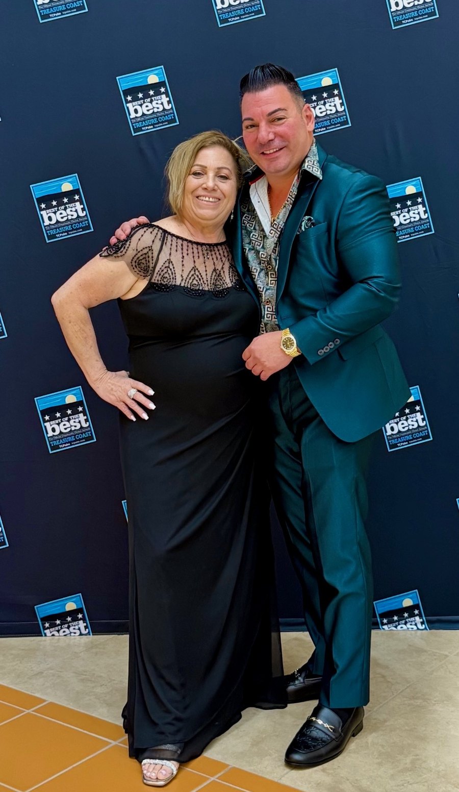 Mike and Doreen Azzariti at the Best of the Best Treasure Coast celebration for the 2026 Community's Choice Awards